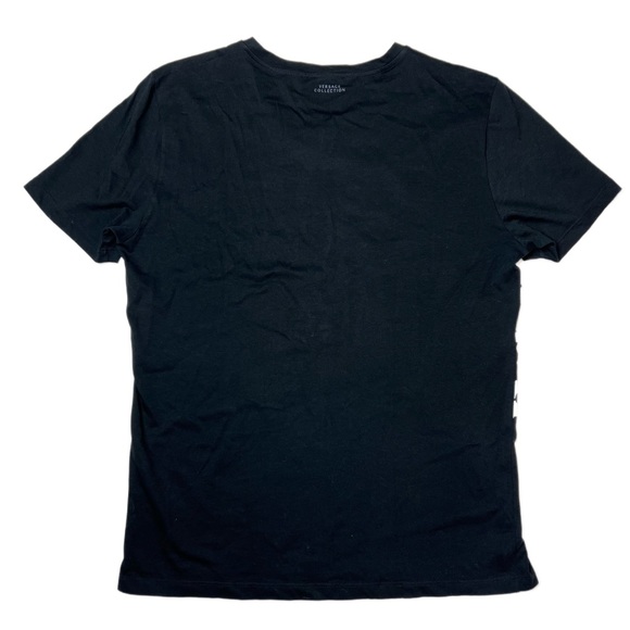 Versace Collection black short sleeve half Medusa cotton t-shirt | Euro XL US M - Picture 2 of 5